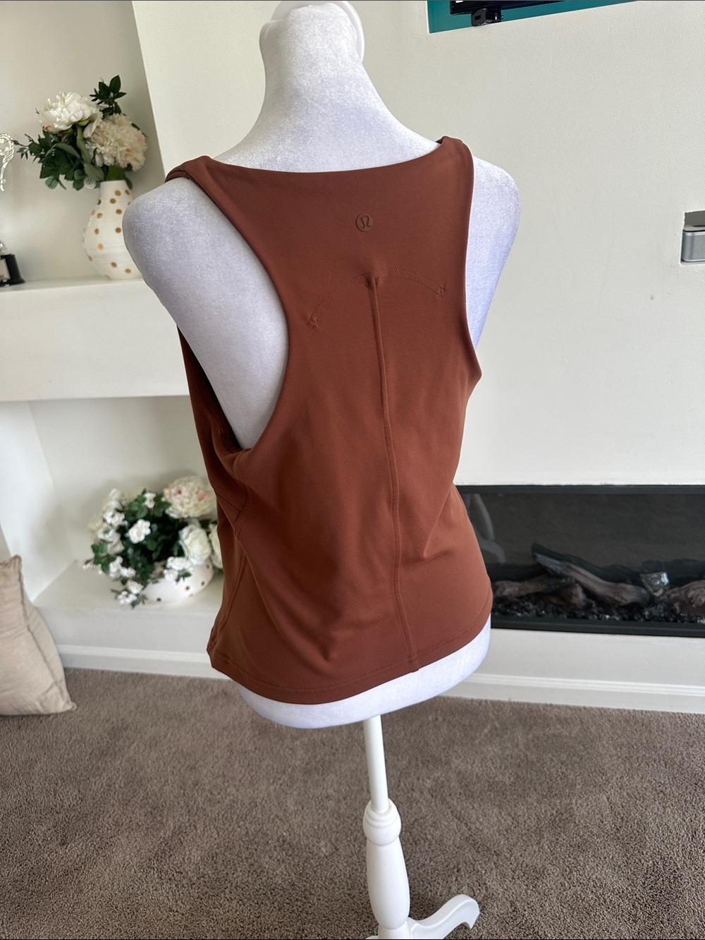 lululemon athletica Rust Brown Racerback Tank